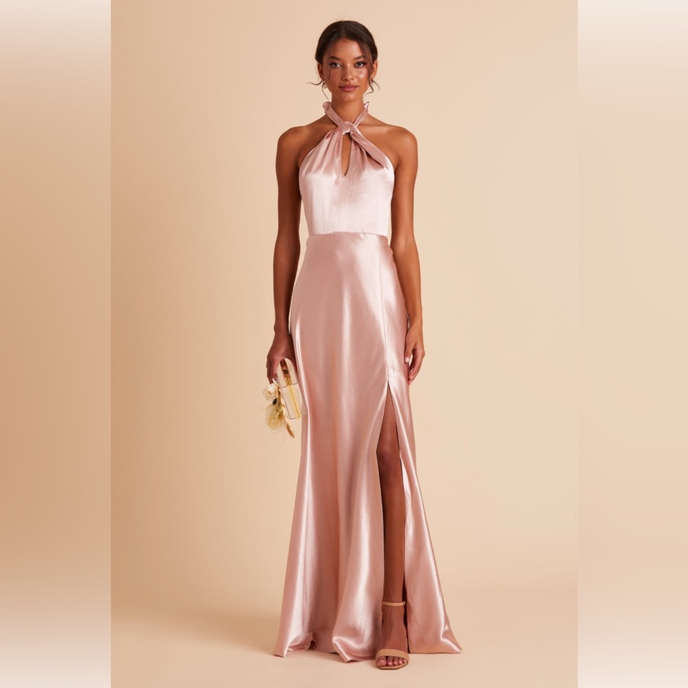 Birdy Grey Monica Rose Gold Halter Dress NWT
